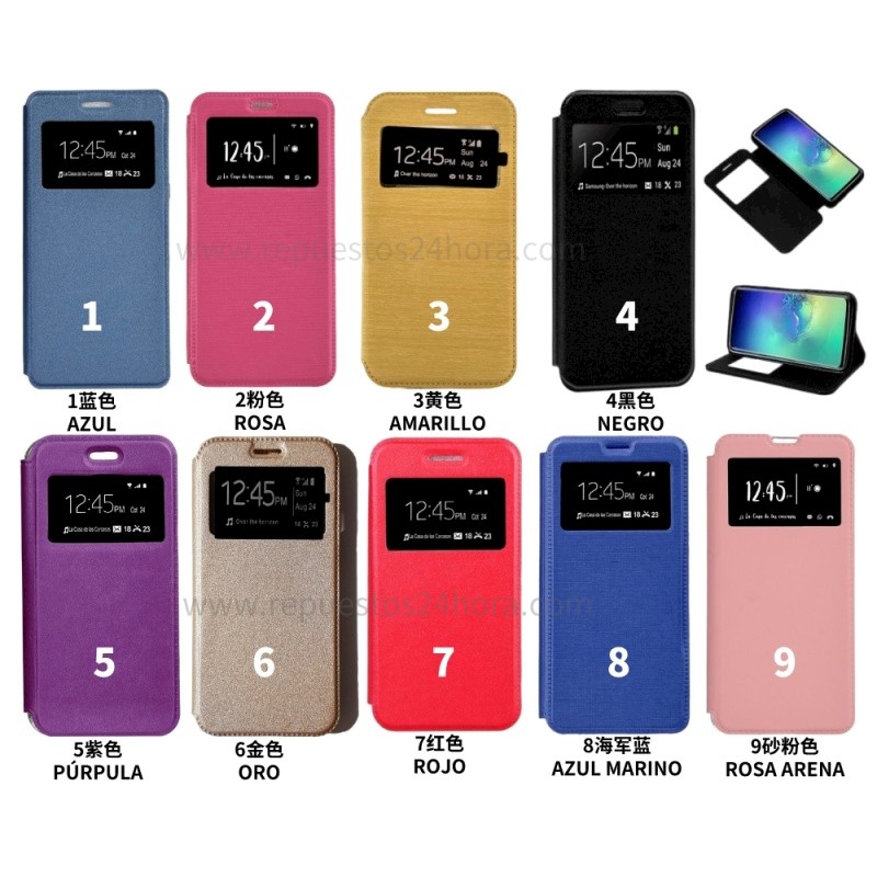 Funda Libro Ventana y Protector de Pantalla Cristal Templado para Xiaomi Redmi  Note 13 5G