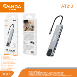 Panda Tech AT210 Hub 8 in 1...