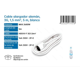 Cable Alargador Alemán 3G...
