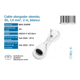 Cable Alargador Alemán 3G...